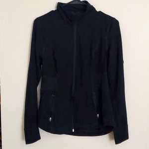 Old Navy black fitted zip athletic jacket - M